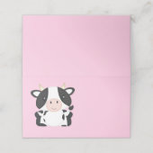 Koe Baby shower Roze (Buitenkant ongevouwen)