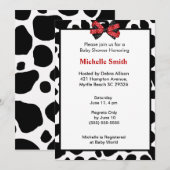 Koe Babyschoenen afdrukken Kaart (Voorkant / Achterkant)