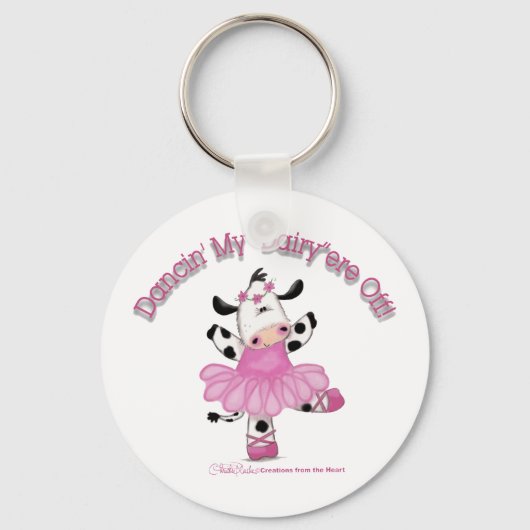 Koe Ballerina Sleutelhanger (Voorkant)