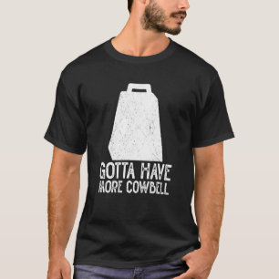 Koe Bell Meer Cowbell Vintage Drummer Cowbell T-shirt