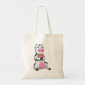 Koe bij Poker met pokerkaarten Tote Bag (Voorkant)
