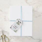 Koe Birthday Baby shower Dank u Label Cadeaulabel (Met Touw)