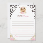 Koe Birthday Time Capsule Note Kaart (Voorkant)