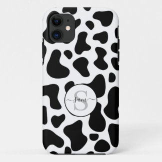 Koe Black White Hoesje-Mate iPhon iPhone 11 Hoesje