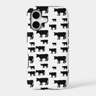 Koe Black White Hoesje-Mate iPhone draagtas