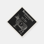  Koe Blanket Retirement B P Napkin Monogram Servetten (Hoek)