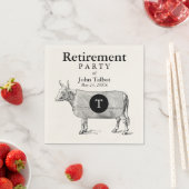  Koe Blanket Retirement P Napkin Monogram Servetten (Insitu)