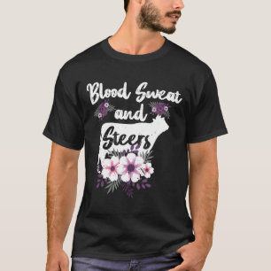 Koe Bloed Zweet En Ossen Boer Boerderij T-shirt