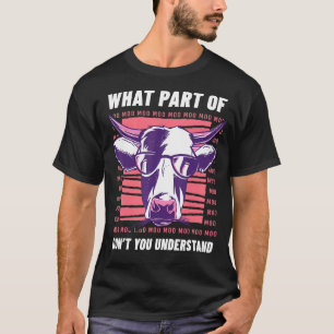Koe Boerderij Dier Kalf Schotse Hooglander Rundve T-shirt