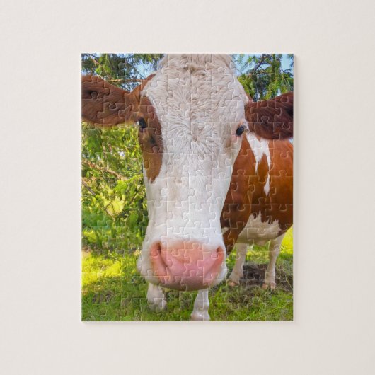 Koe Boerderij Dierfoto Legpuzzel (Verticaal)