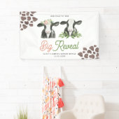 Koe Boerderij Geslacht onthullen grote banner (Insitu)