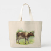 Koe boerderij grote tote bag (Achterkant)