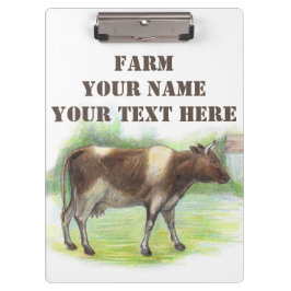 Koe boerderij klembord
