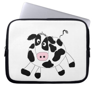 Koe boerderij laptop sleeve