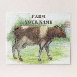 Koe boerderij legpuzzel