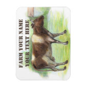 Koe boerderij magneet (Verticaal)