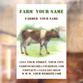 Koe boerderij raamsticker (Vel 2)