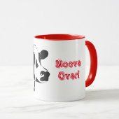 Koe boven tweetone koffie-Mok Mok (Voorkant rechts)