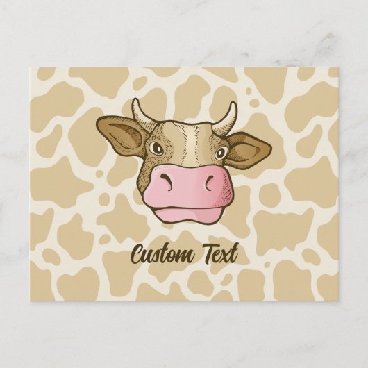 Koe Briefkaart (Voorkant)