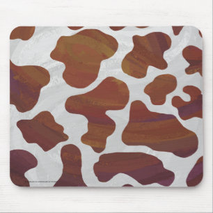 Koe Brown and White Print Muismat