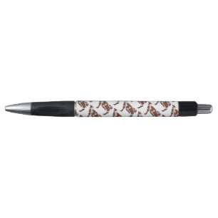 Koe Bruin en Witte Silhouette Pen