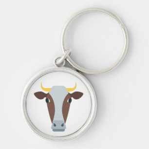 Koe Bull Head Sleutelhanger