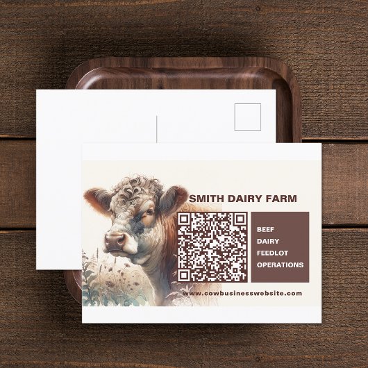 Koe Business QR Code Briefkaart