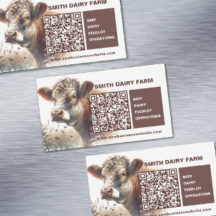 Koe Business QR Code Kaart Magnet Magnetisch Visitekaartje