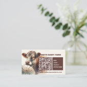 Koe Business QR Code Kaarten Visitekaartje (Staand voorkant)
