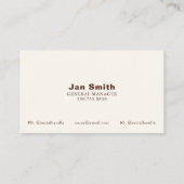 Koe Business QR Code Kaarten Visitekaartje (Achterkant)