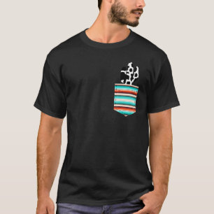 Koe Cactus In Serape Zak Print Turquoise T-shirt