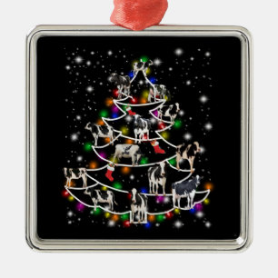 Koe Cadeau   Kerst Xmas Pet Koe Lover Gift Metalen Ornament