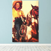 koe canvas afdruk (Insitu (Houten vloer))