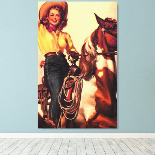 koe canvas afdruk (Insitu (Houten vloer))