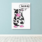 koe canvas afdruk (Insitu (Houten vloer))