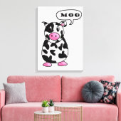 koe canvas afdruk (Insitu (Woonkamer))