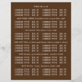 Koe, Cheesemonger Adverteren Flyer (Achterkant)