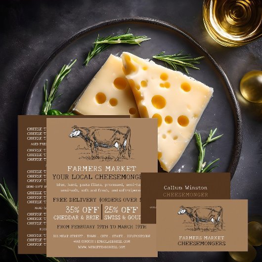 Koe, Cheesemonger Adverteren Flyer