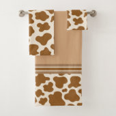 Koe chocolade melk bad handdoek (Insitu)