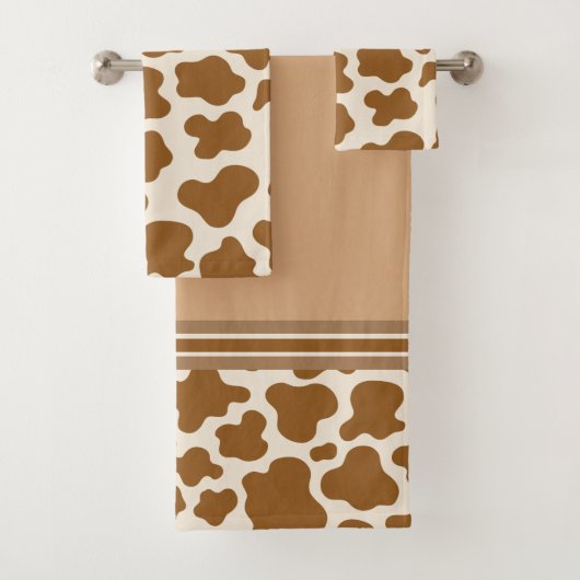 Koe chocolade melk bad handdoek (Insitu)