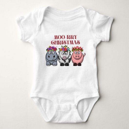 KOE CHRISTMAS MERRY CHRISTMAS XMAS ROMPER (Voorkant)