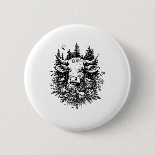 Koe Cottagecore Floral Koe _2 Ronde Button 5,7 Cm