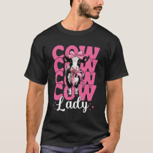 Koe Dame Melkveehouder Koe Melkveehouderij Meisje T-shirt
