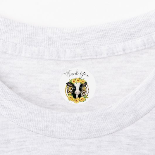 koe dank u Labels (Aangebracht)