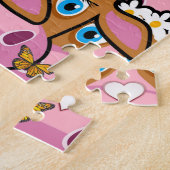 Koe Decoratief Jigzaag Puzzle Legpuzzel (Zijkant)