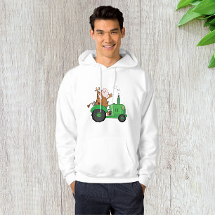 Koe die een trekker bestuurt hoodie