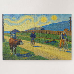 Koe die Jules Buysse bekijkt Tour de France 1926 Legpuzzel