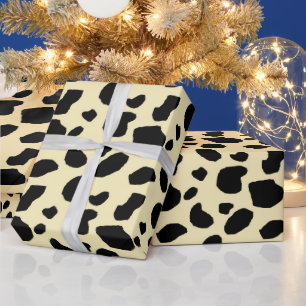 Koe dier huid kleur patroon ontwerp cadeaupapier