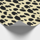 Koe dier huid kleur patroon ontwerp cadeaupapier (Hoek)