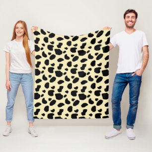 Koe dier huid kleur patroon ontwerp fleece deken